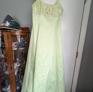 Lime green teen dress